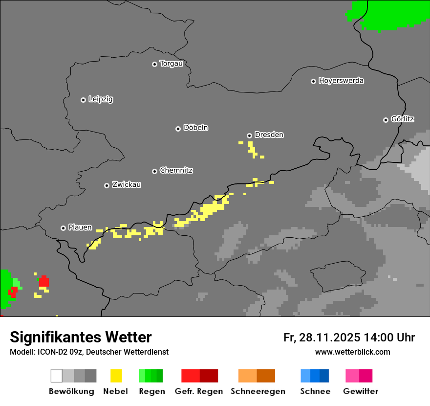 Modellkarten Signifikantes Wetter