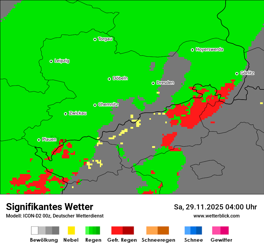 Modellkarten Signifikantes Wetter