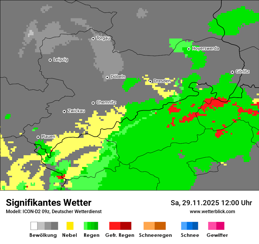 Modellkarten Signifikantes Wetter
