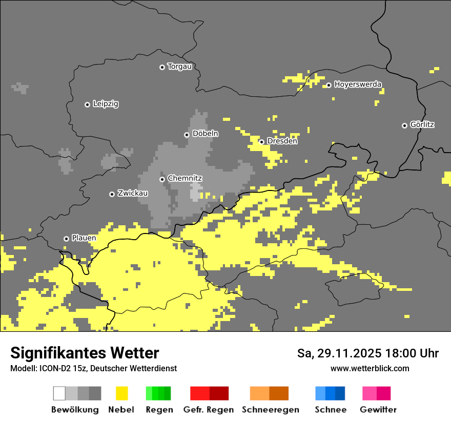 Modellkarten Signifikantes Wetter