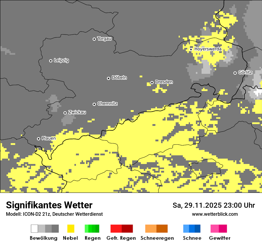 Modellkarten Signifikantes Wetter