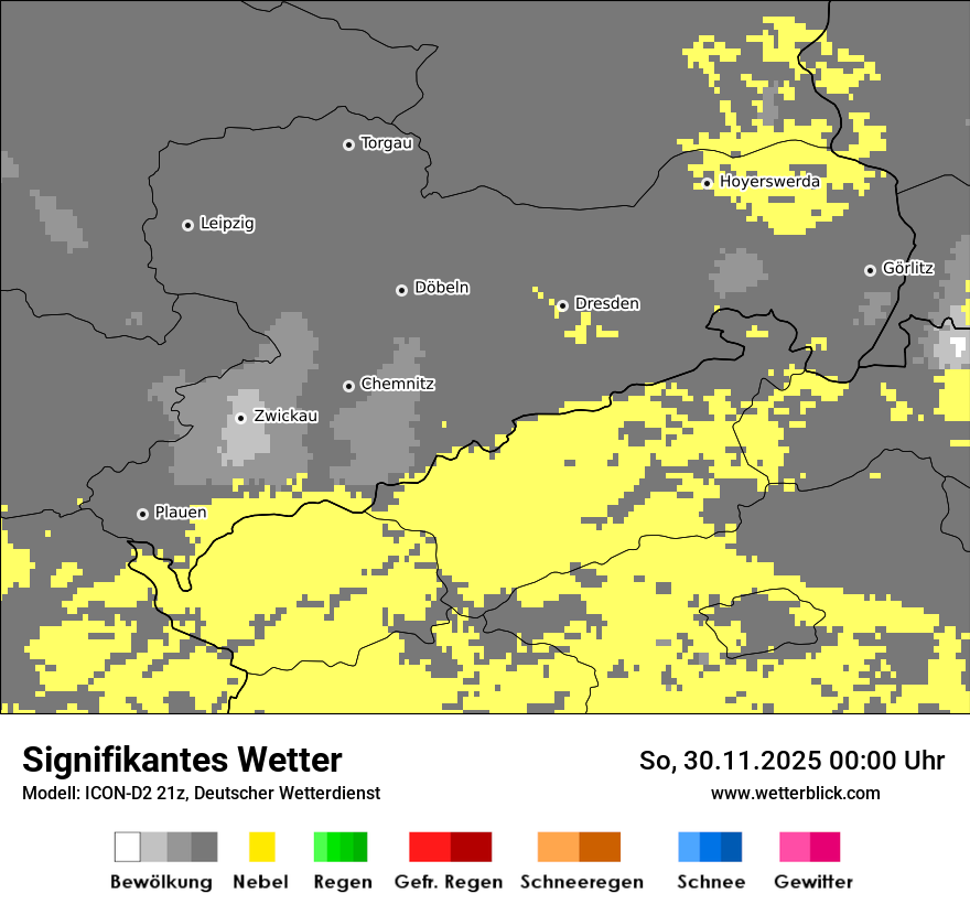 Modellkarten Signifikantes Wetter