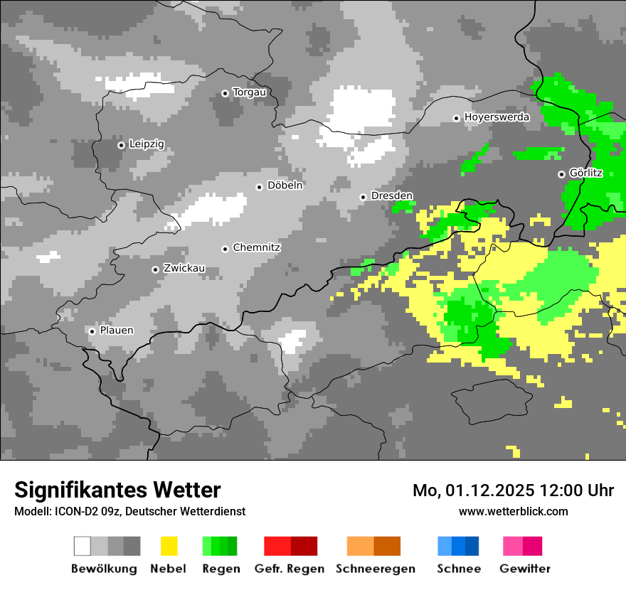 Modellkarten Signifikantes Wetter