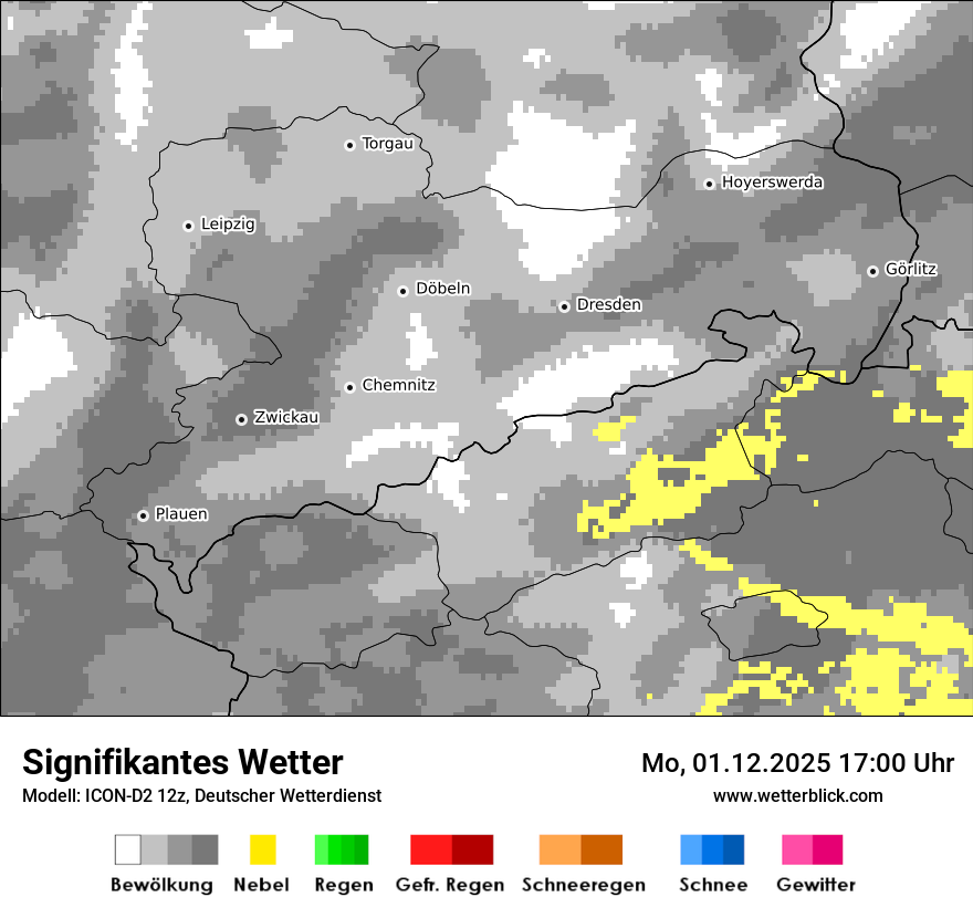 Modellkarten Signifikantes Wetter
