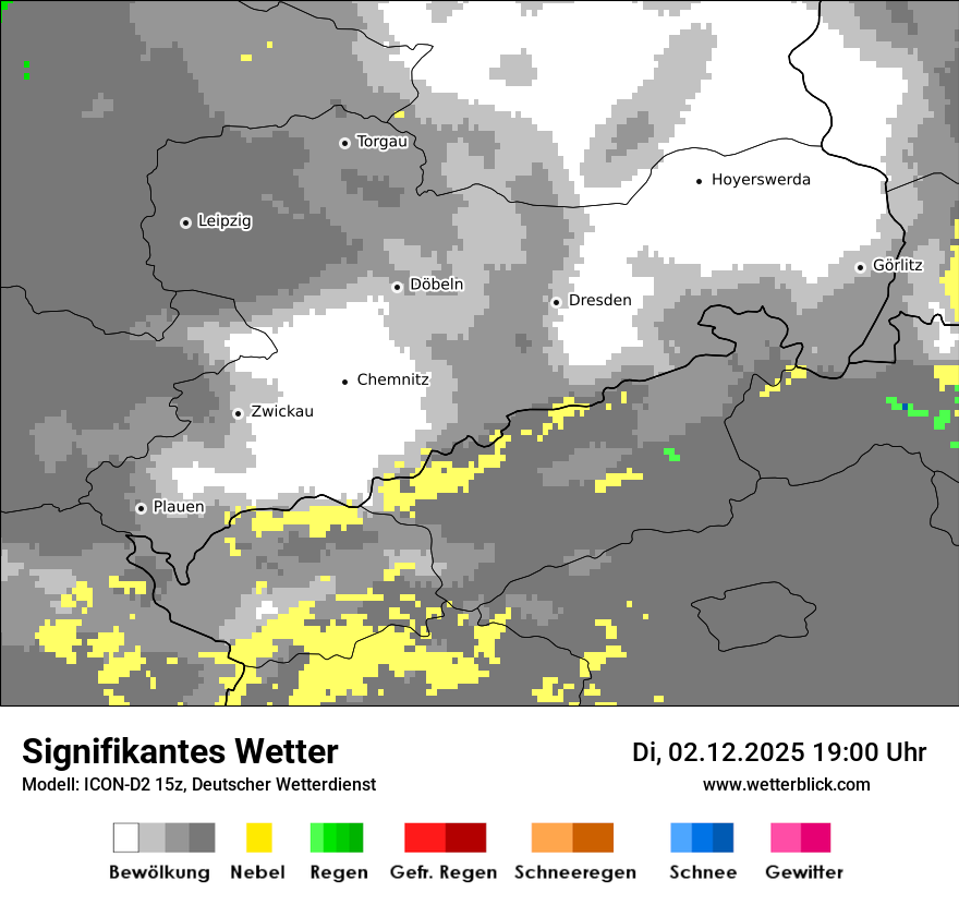 Modellkarten Signifikantes Wetter