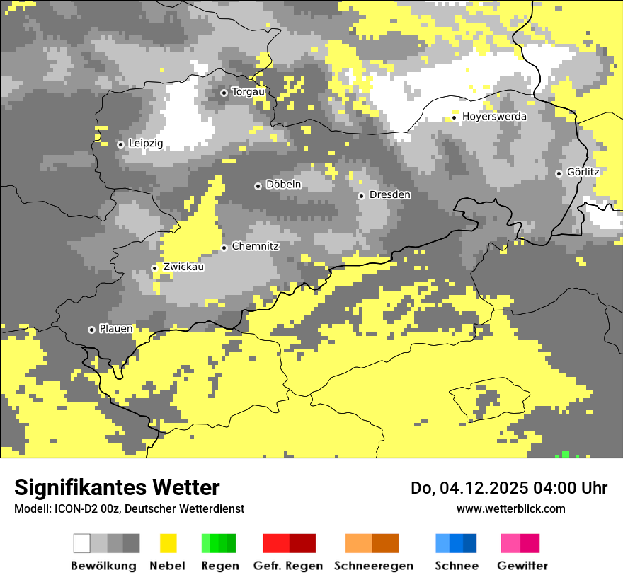 Modellkarten Signifikantes Wetter