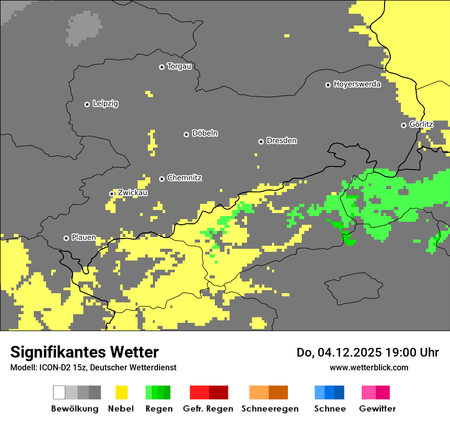 Modellkarten Signifikantes Wetter