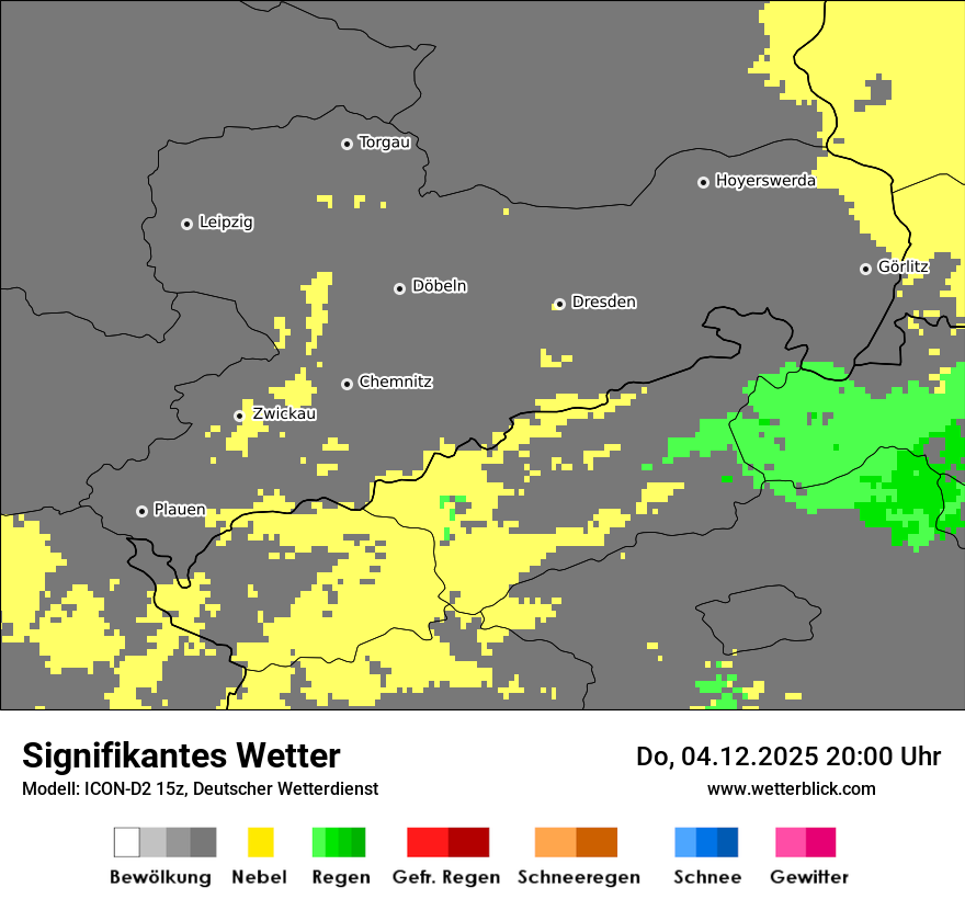 Modellkarten Signifikantes Wetter