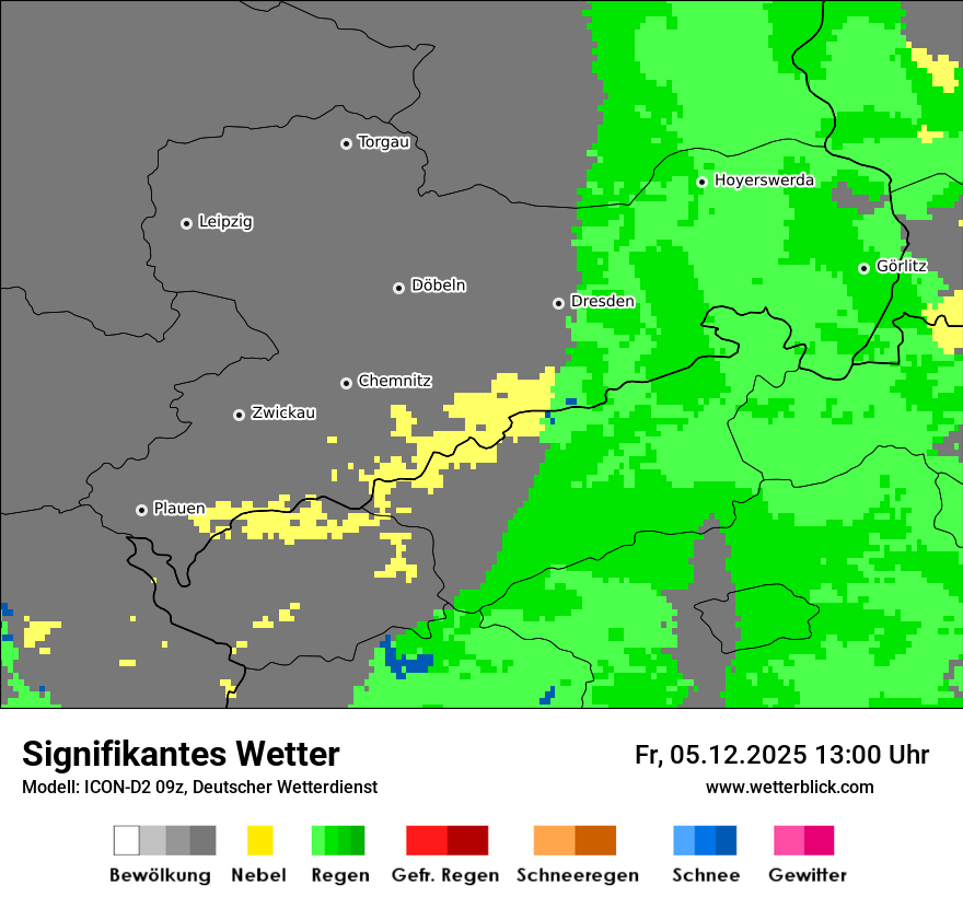Modellkarten Signifikantes Wetter