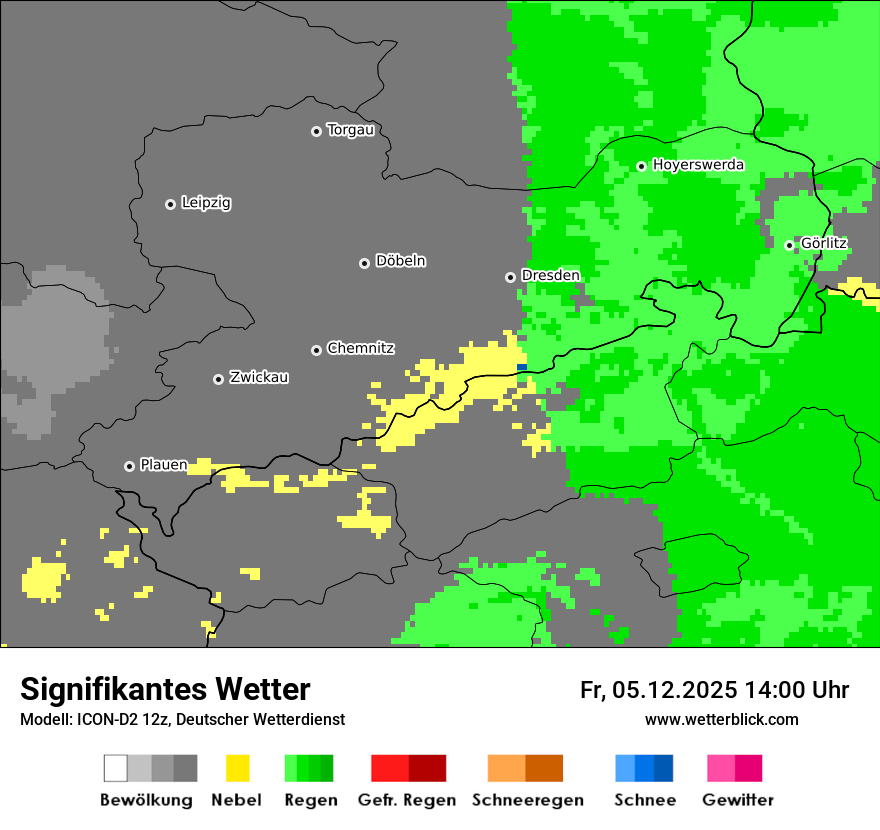 Modellkarten Signifikantes Wetter