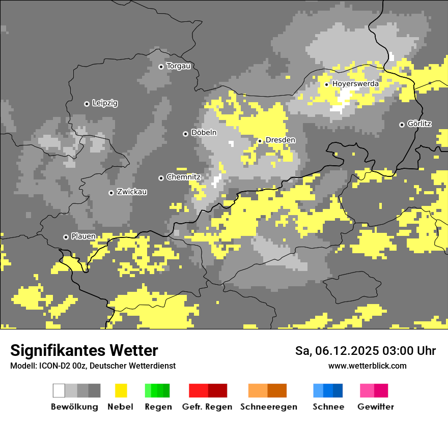 Modellkarten Signifikantes Wetter