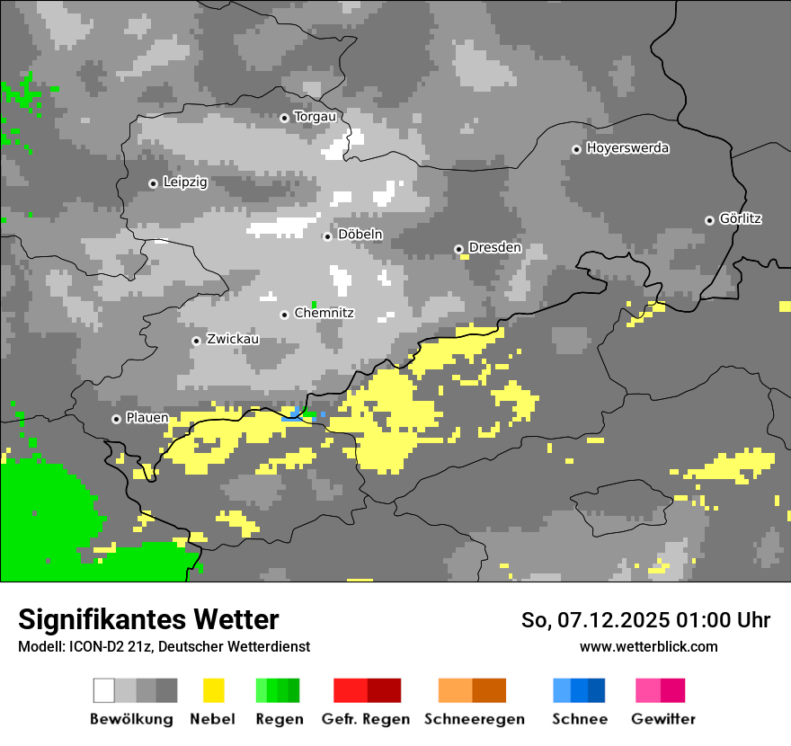 Modellkarten Signifikantes Wetter