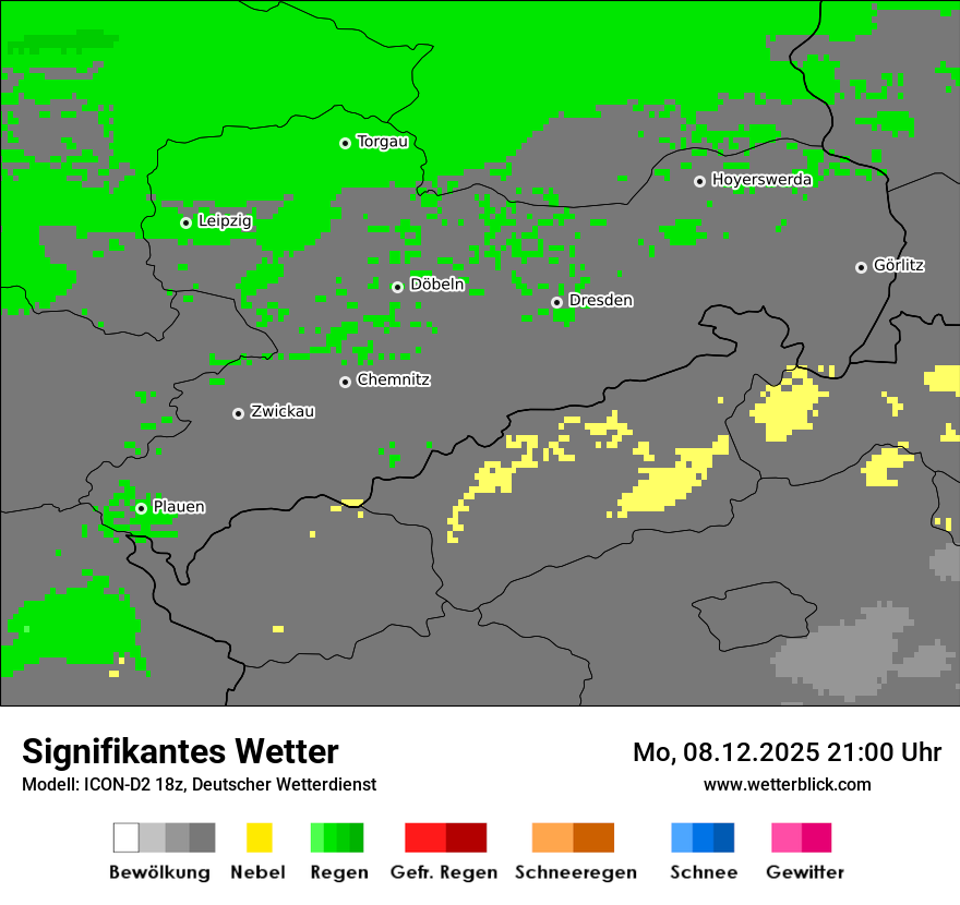 Modellkarten Signifikantes Wetter