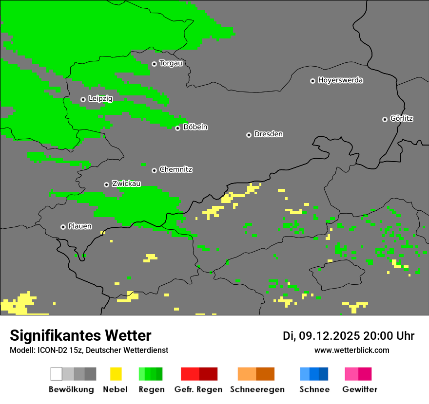 Modellkarten Signifikantes Wetter