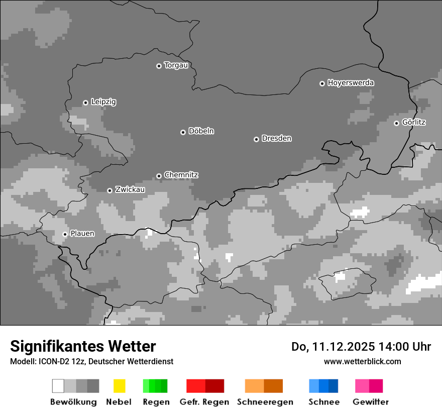 Modellkarten Signifikantes Wetter