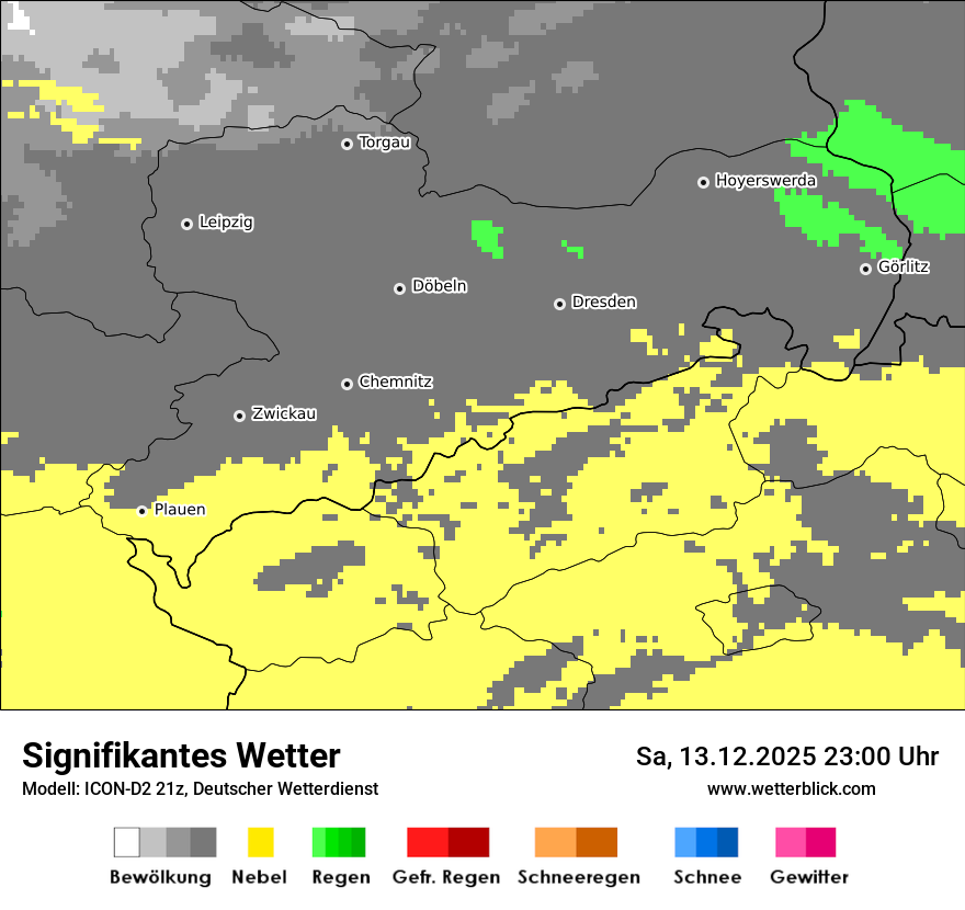 Modellkarten Signifikantes Wetter
