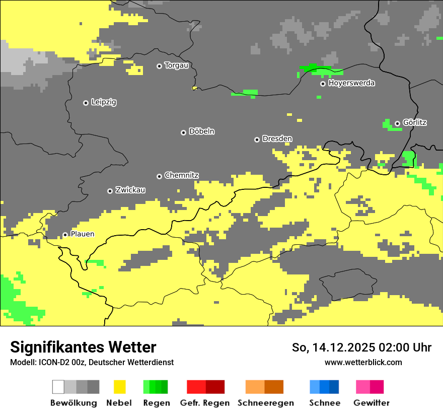 Modellkarten Signifikantes Wetter