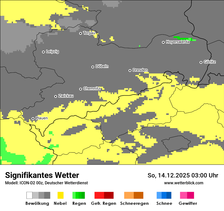 Modellkarten Signifikantes Wetter