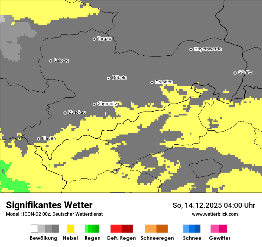 Modellkarten Signifikantes Wetter