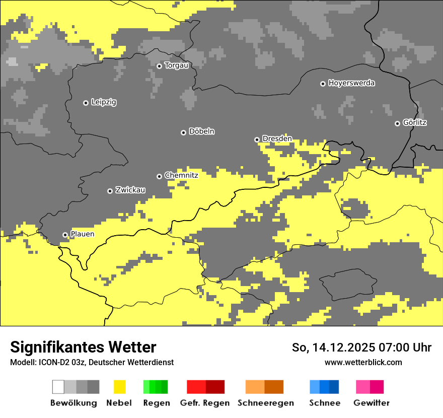 Modellkarten Signifikantes Wetter