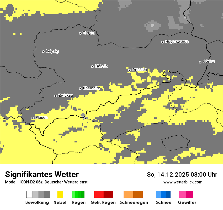 Modellkarten Signifikantes Wetter