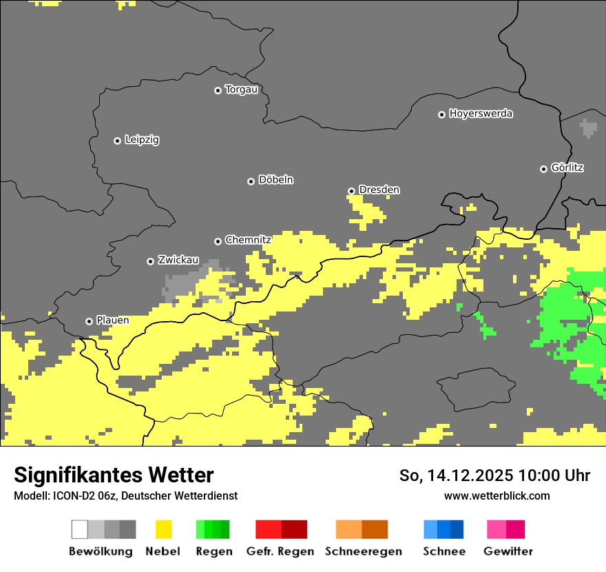 Modellkarten Signifikantes Wetter