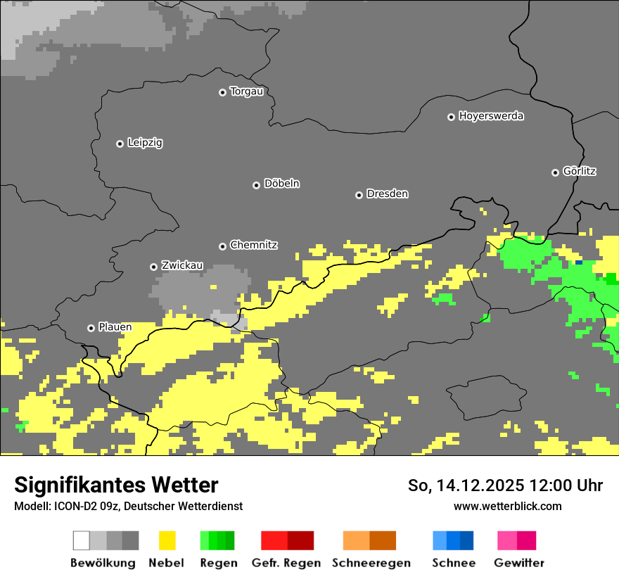 Modellkarten Signifikantes Wetter