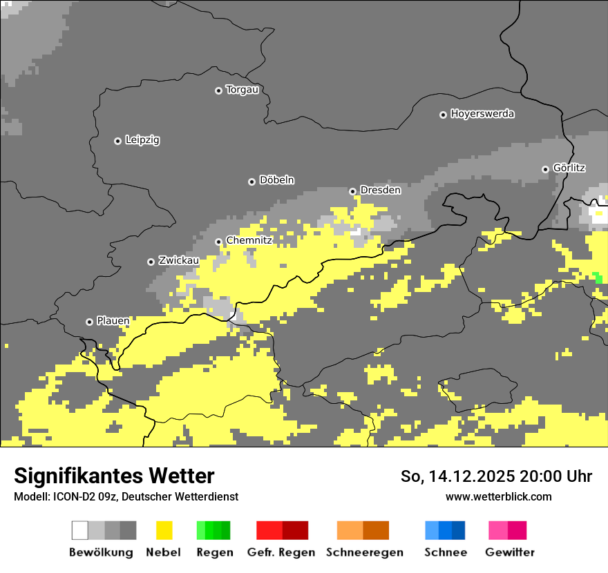 Modellkarten Signifikantes Wetter