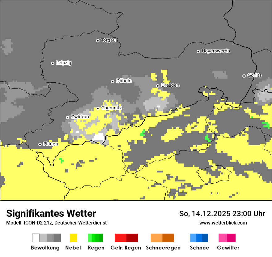 Modellkarten Signifikantes Wetter