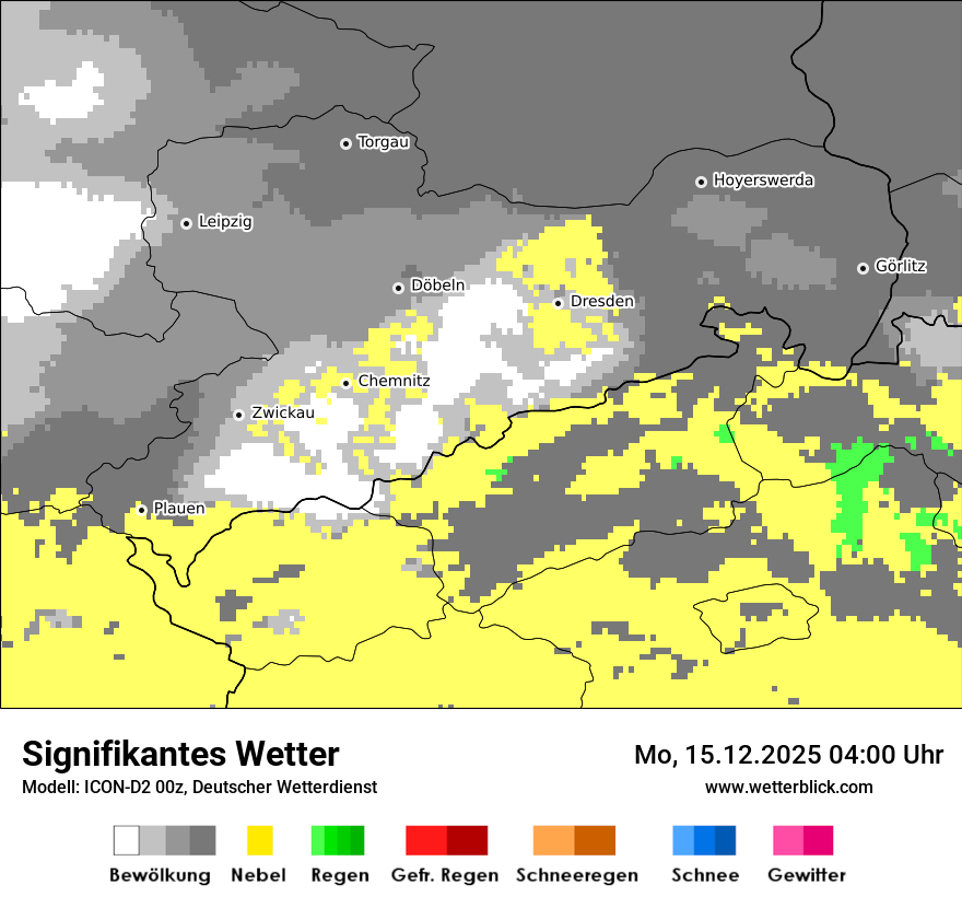 Modellkarten Signifikantes Wetter