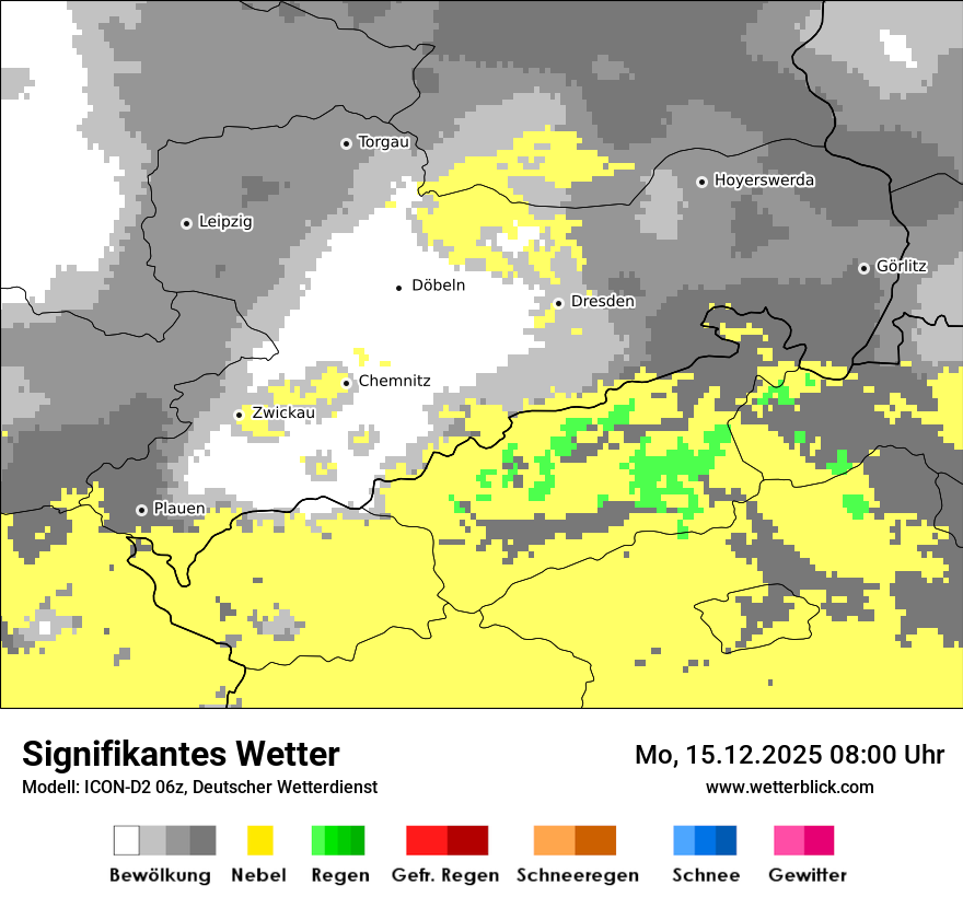 Modellkarten Signifikantes Wetter