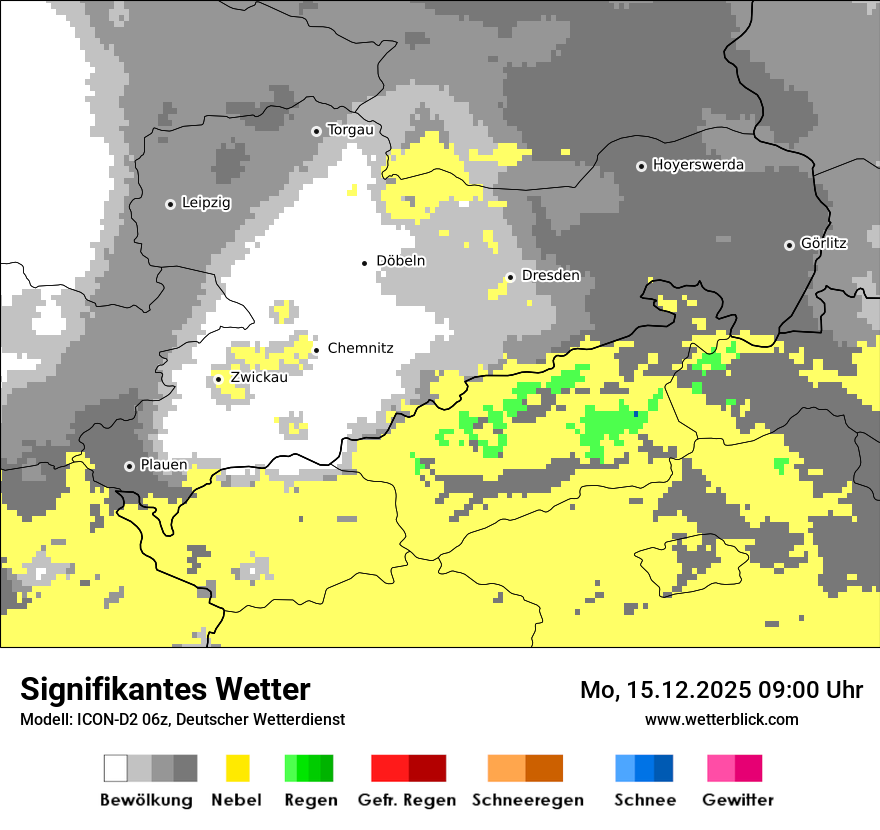 Modellkarten Signifikantes Wetter