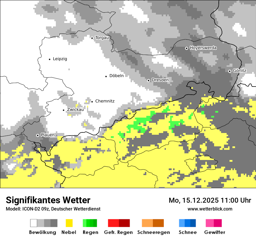 Modellkarten Signifikantes Wetter