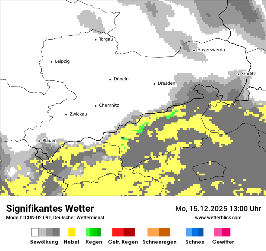 Modellkarten Signifikantes Wetter
