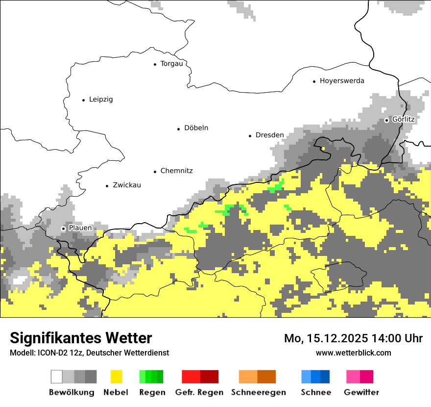 Modellkarten Signifikantes Wetter