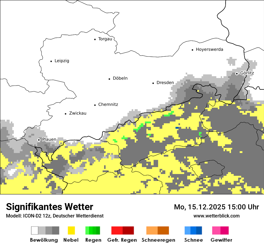 Modellkarten Signifikantes Wetter