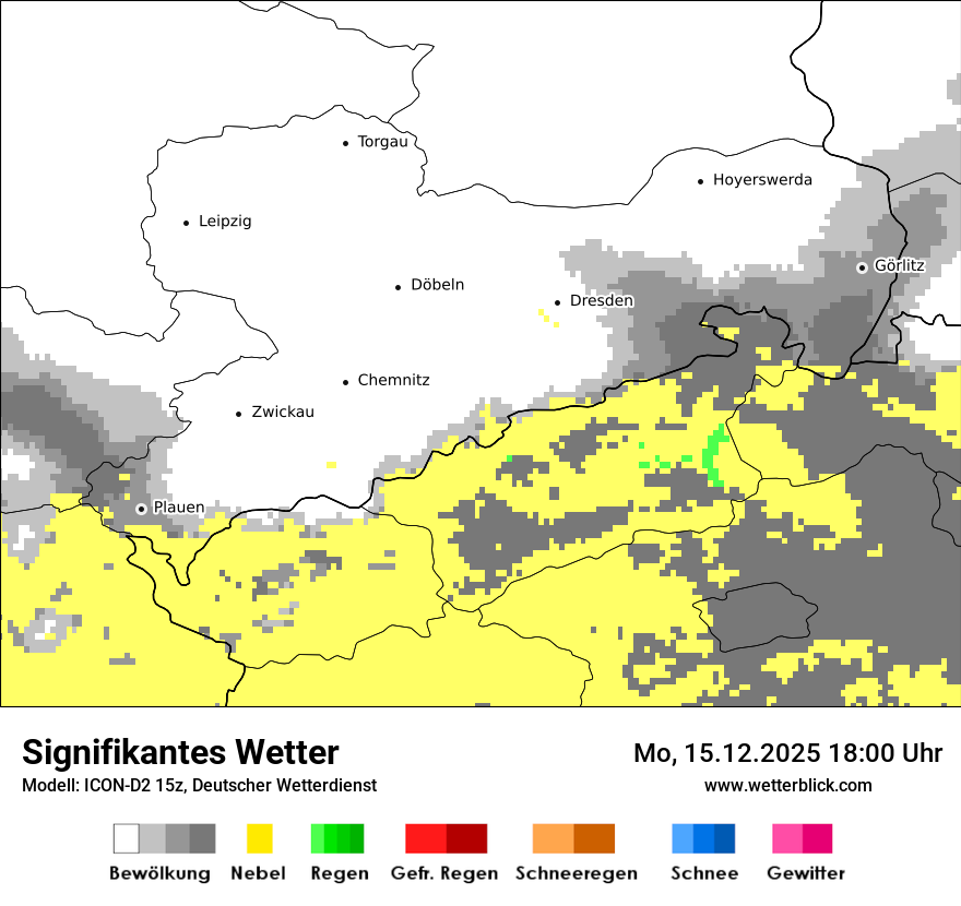 Modellkarten Signifikantes Wetter