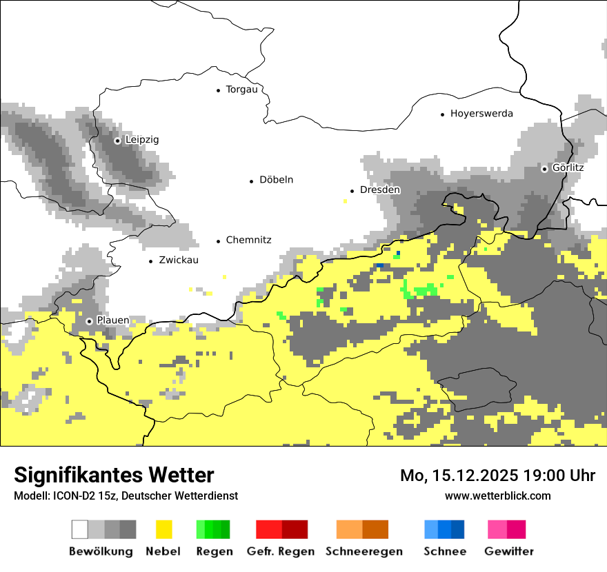 Modellkarten Signifikantes Wetter