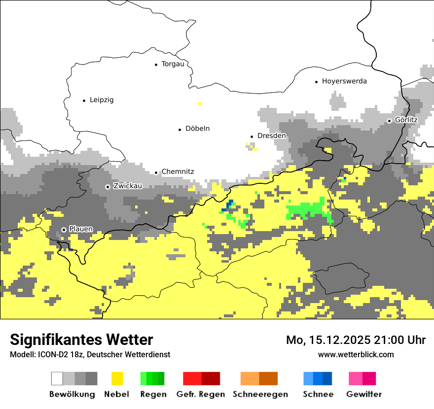 Modellkarten Signifikantes Wetter