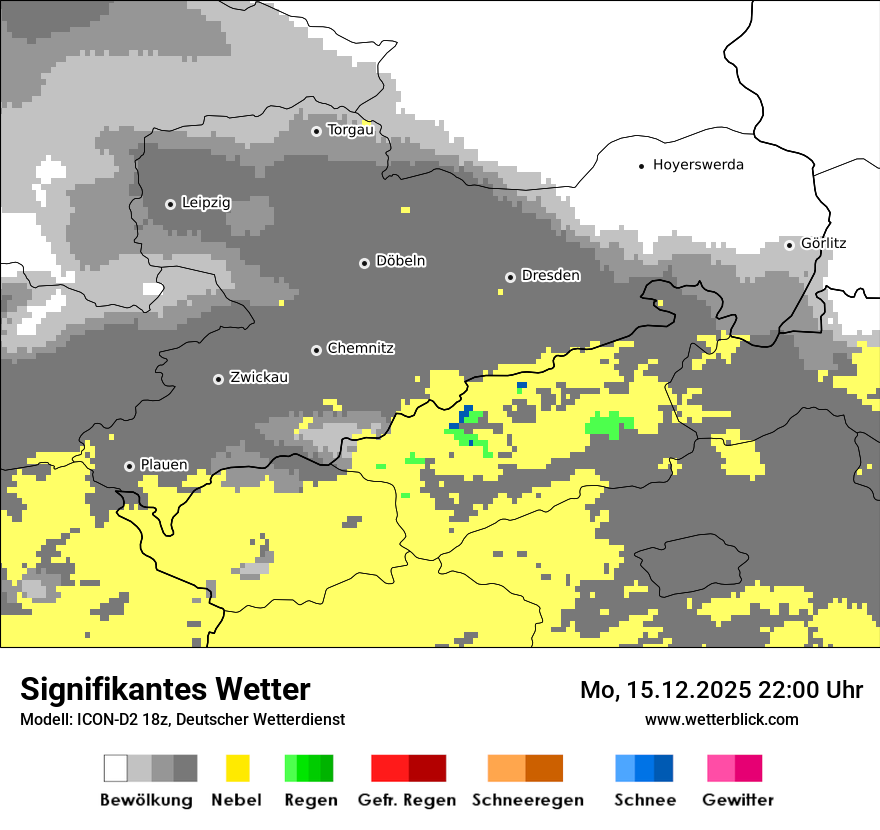 Modellkarten Signifikantes Wetter