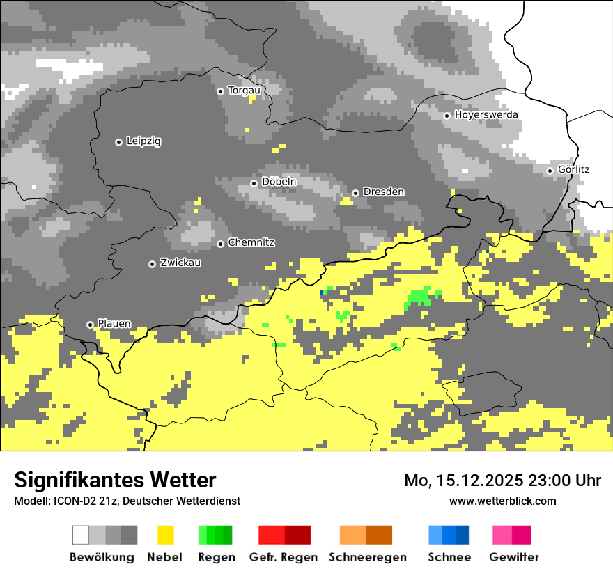 Modellkarten Signifikantes Wetter