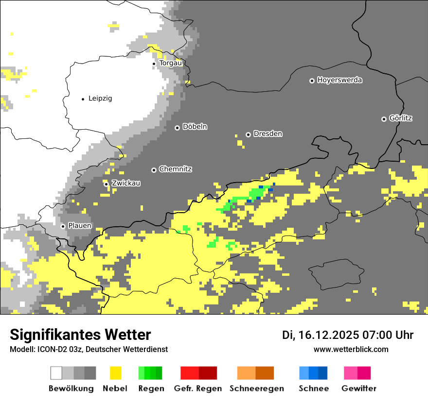 Modellkarten Signifikantes Wetter