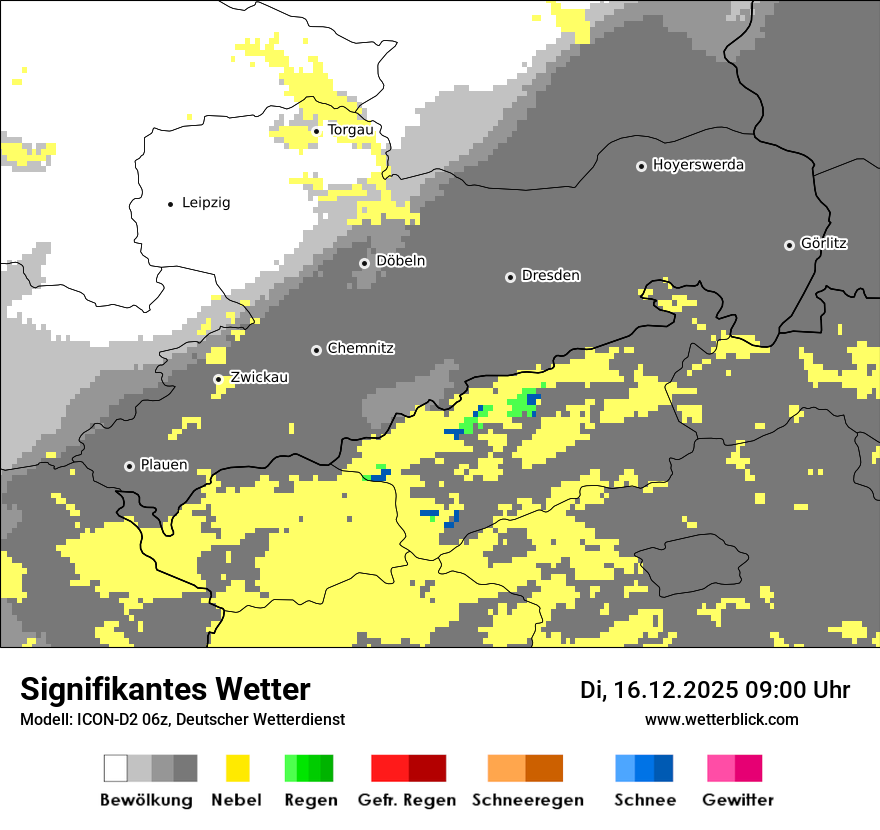Modellkarten Signifikantes Wetter