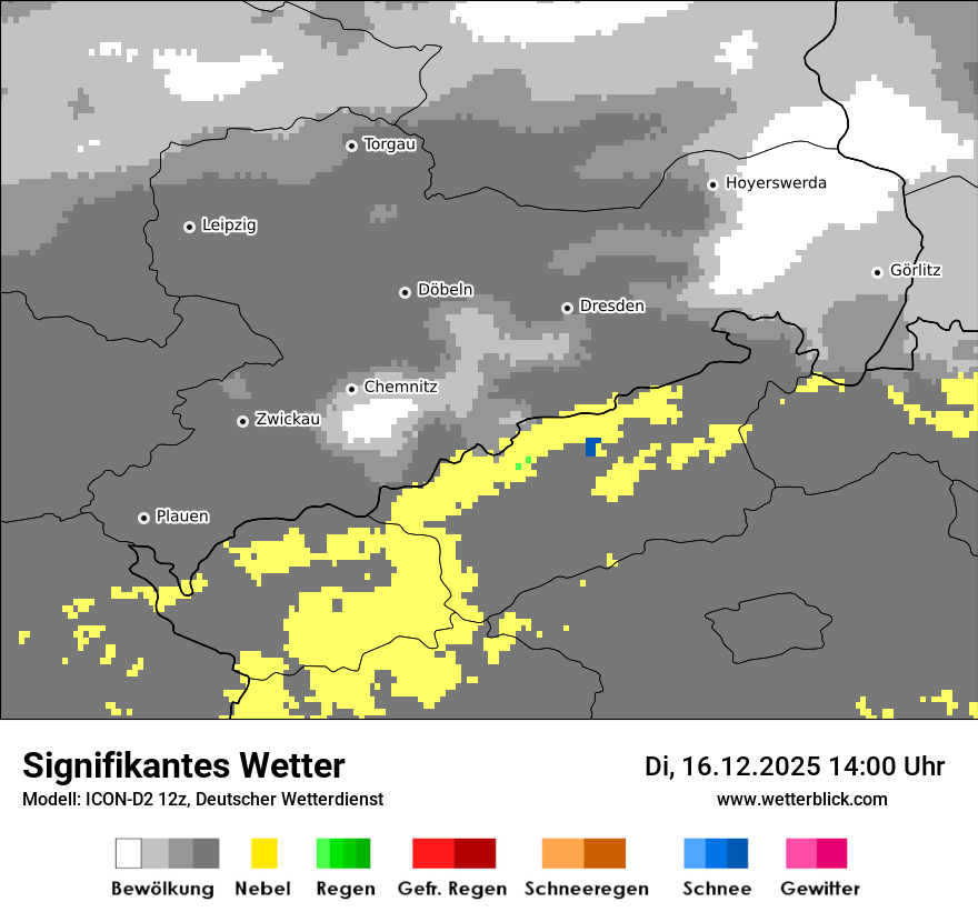 Modellkarten Signifikantes Wetter
