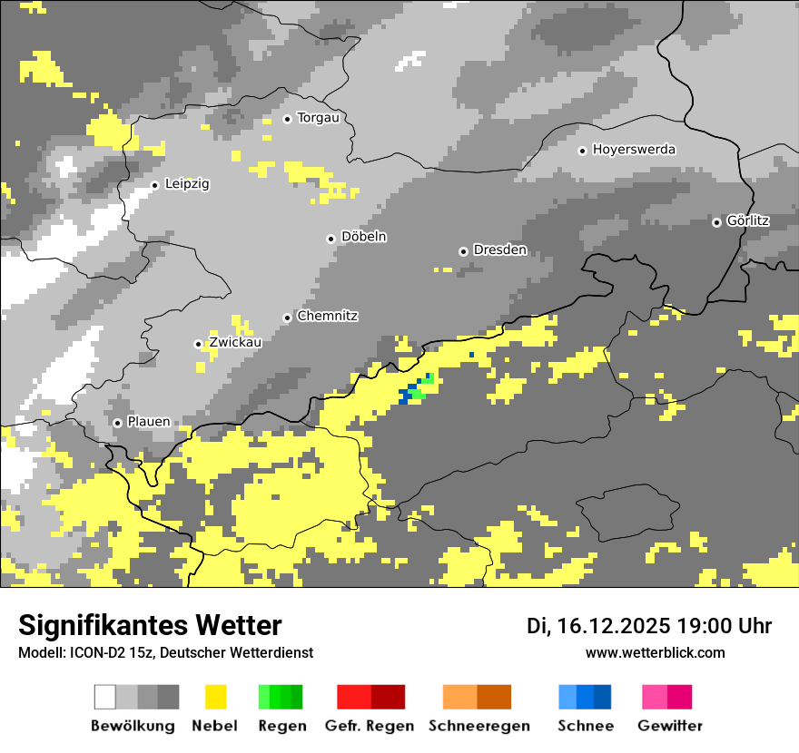 Modellkarten Signifikantes Wetter
