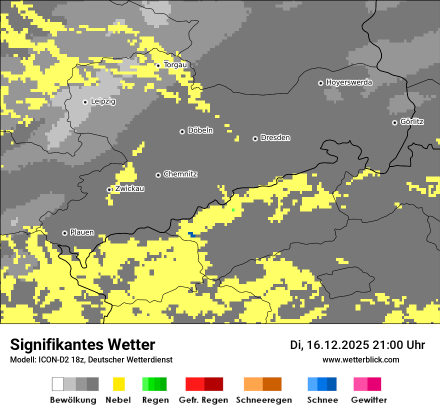 Modellkarten Signifikantes Wetter