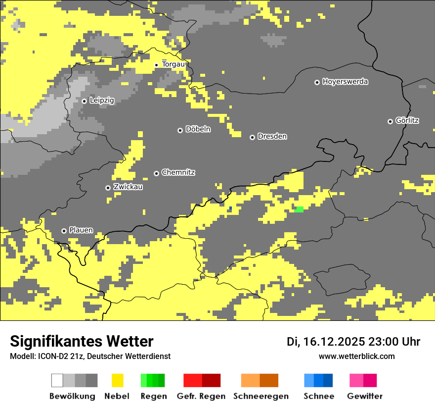Modellkarten Signifikantes Wetter