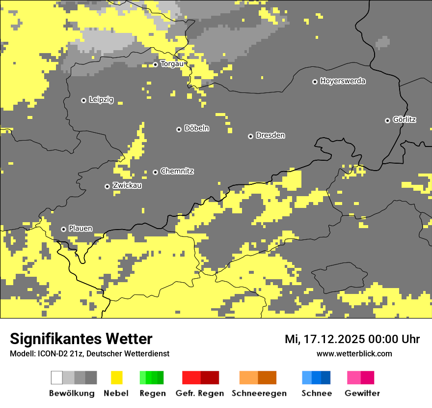 Modellkarten Signifikantes Wetter