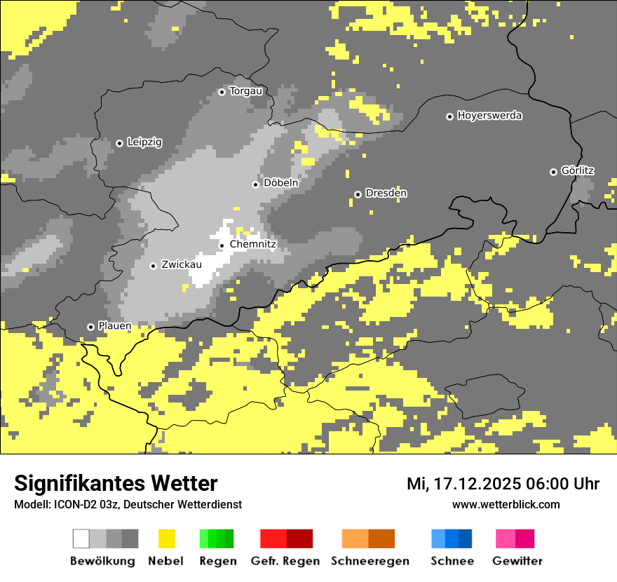 Modellkarten Signifikantes Wetter