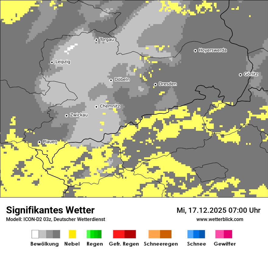Modellkarten Signifikantes Wetter